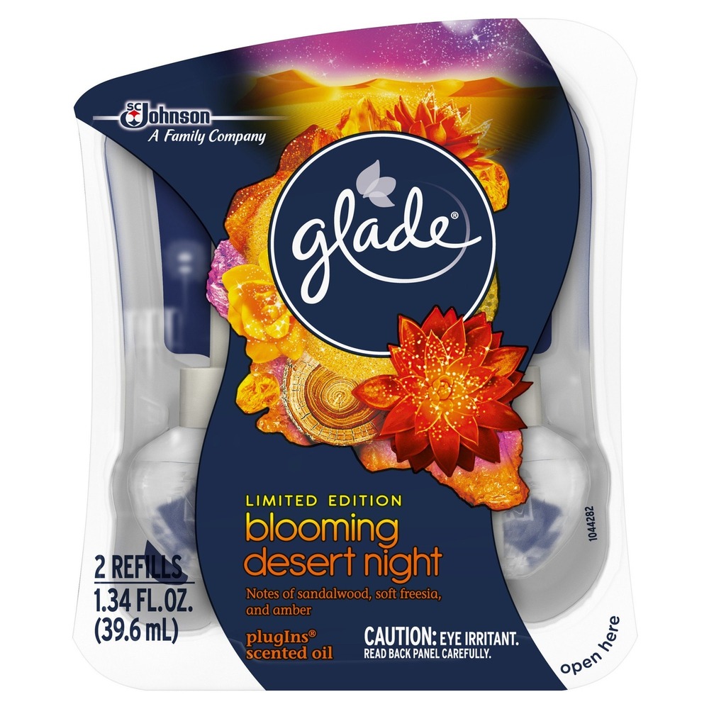 Glade PlugIns Scented Oil Refills 2 Pack 1.34oz Blooming Desert Night Limited Ed